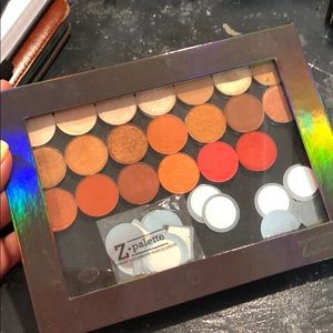 Z Palette and Morphe shadows